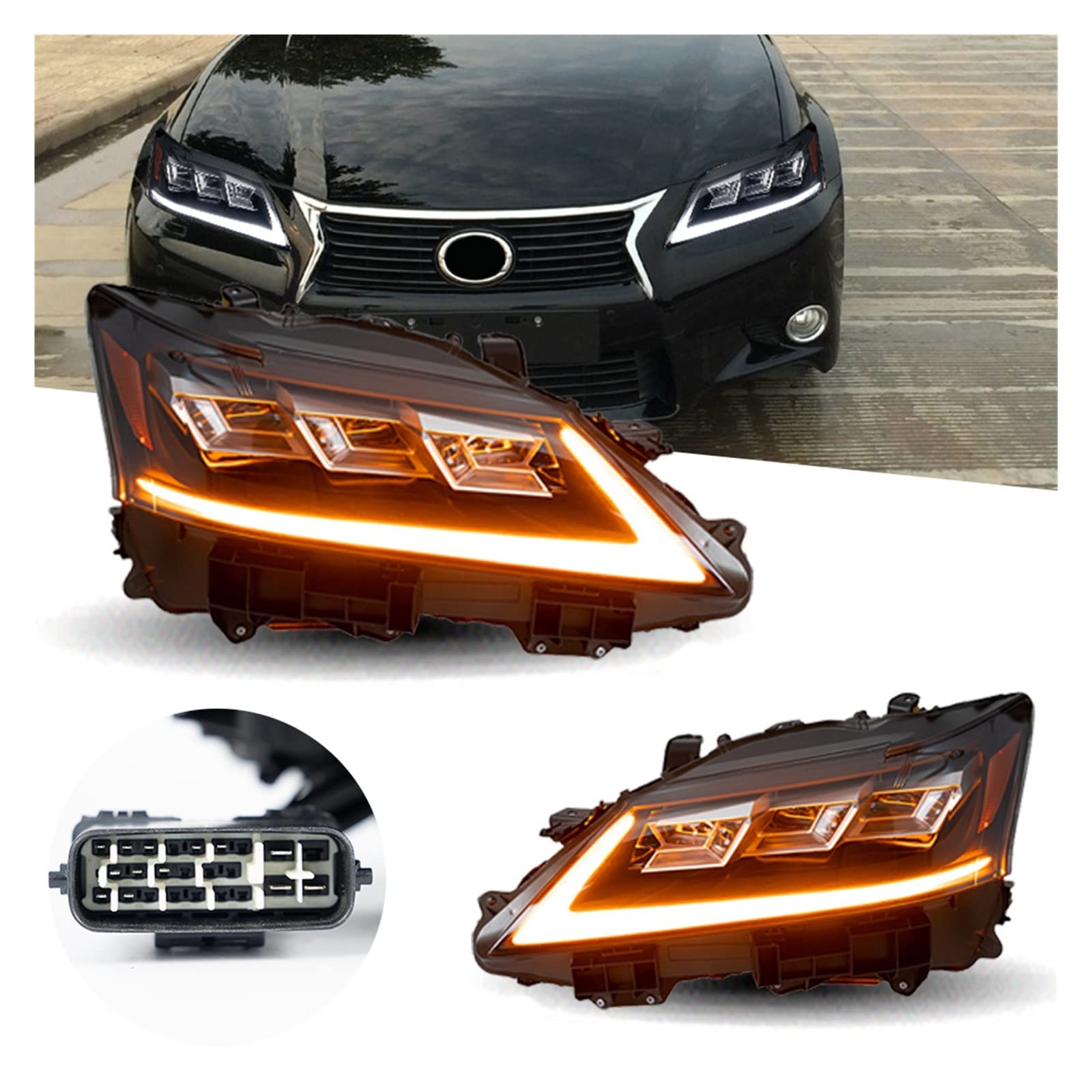 Amazon.co.jp: ヘッドライト用レクサス GS GS250 GS350 LED ヘッド